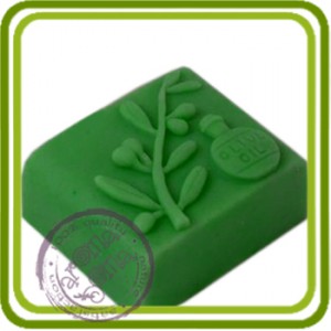 Олива Olive Oil - 2D силиконовая форма для мыла, свечей, шоколада, гипса и пр.