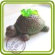 Черепаха с лягушкой - 3D силиконовая форма для мыла, свечей, шоколада, гипса и пр.