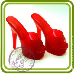 Туфелька Шпилька - 3D силиконовая форма для мыла, свечей, шоколада, гипса и пр.