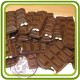 Шоколад с орехами - Авторская силиконовая форма для мыла №125