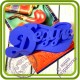 ДЕДУЛЕ. Большой Топер, Надпись - 2D Авторская силиконовая форма для мыла, свечей, шоколада и пр.
