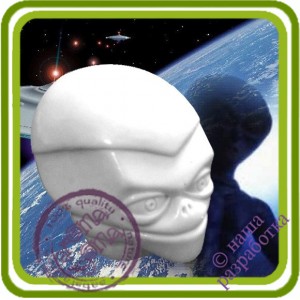 Инопланетянин - 3D Эксклюзивная силиконовая форма для мыла, свечей, гипса, шоколада и пр.