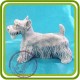Скотчтерьер, собака - 3D Объемная силиконовая форма для мыла, свечей, гипса, шоколада и пр.