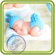 Малыш, младенец  в костюме зайки - 3D силиконовая форма для мыла, свечей, шоколада, гипса и пр.