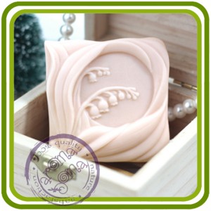 Ландыши (грин) - 2D силиконовая форма для мыла, свечей, шоколада, гипса и пр.