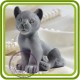 Львёнок, тигрёнок (детёныш) - 3D Объемная силиконовая форма для мыла, свечей, гипса, шоколада и пр.