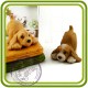 Спаниель (хвостик вверх), собака - 3D Объемная силиконовая форма для мыла, свечей, гипса, шоколада и пр.