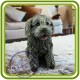 Щенок лохматый, собака - 3D Объемная силиконовая форма для мыла, свечей, гипса, шоколада и пр.