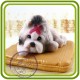 Шицу, Ши-тцу (подушка отдельно), собака - 3D Объемная силиконовая форма для мыла, свечей, гипса, шоколада и пр.