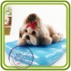 Шицу, Ши-тцу (подушка отдельно), собака - 3D Объемная силиконовая форма для мыла, свечей, гипса, шоколада и пр.