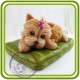 Йорк (подушка отдельно), собака - 3D Объемная силиконовая форма для мыла, свечей, гипса, шоколада и пр.