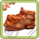 Старый ботинок (башмак) - 2D Авторская силиконовая форма для мыла, свечей, шоколада, гипса и пр.