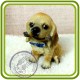 Щенок спаниеля 2 (с палкой), собака - 3D Объемная силиконовая форма для мыла, свечей, гипса, шоколада и пр.