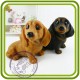 Такса (2 размера), собака - 3D Эксклюзивная силиконовая форма для мыла, свечей, гипса, шоколада и пр.