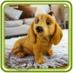 Такса (2 размера), собака - 3D Эксклюзивная силиконовая форма для мыла, свечей, гипса, шоколада и пр.