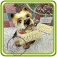 Вест Хайленд терьер ( с палкой), собака - 3D Объемная силиконовая форма для мыла, свечей, гипса, шоколада и пр.