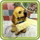 Щенок кокер спаниеля ( с палкой), собака - 3D Объемная силиконовая форма для мыла, свечей, гипса, шоколада и пр.
