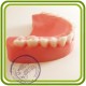 Зубы ровные (верхние) - 3D Авторская силиконовая форма для мыла, свечей, гипса, шоколада и пр.