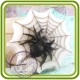 Паук на паутине - 2D силиконовая форма для мыла, свечей, шоколада, гипса и пр.