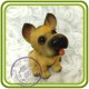 Щенок малый, собака 2 - 3D Объемная силиконовая форма для мыла, свечей, гипса, шоколада и пр.
