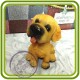 Щенок малый, собака 3 - 3D Объемная силиконовая форма для мыла, свечей, гипса, шоколада и пр.