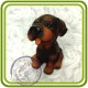 Щенок малый, собака 4 - 3D Объемная силиконовая форма для мыла, свечей, гипса, шоколада и пр.