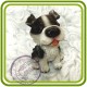Щенок малый, собака 5 - 3D Объемная силиконовая форма для мыла, свечей, гипса, шоколада и пр.