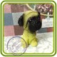Щенок (мульт) малый, собака 5 - 3D Объемная силиконовая форма для мыла, свечей, гипса, шоколада и пр.