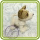 Щенок (мульт) малый, собака 2 - 3D Объемная силиконовая форма для мыла, свечей, гипса, шоколада и пр.