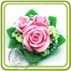 Букет роз (б) - 3D силиконовая форма для мыла, свечей, шоколада, гипса и пр.