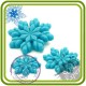 Снежинки декор (3шт) - мини молд для декора