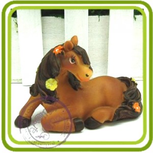 Ассоль лошадка - 3D силиконовая форма для мыла, свечей, шоколада и пр.