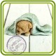 Щенок под полотенцем, собака - 3D Объемная силиконовая форма для мыла, свечей, гипса, шоколада и пр.