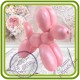 Cобака Шарик, Balloon Dog  - Авторская 2D силиконовая форма для мыла, свечей, шоколада, гипса и пр.
