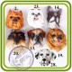 МИКС Собаки (головы) - 2D Объемная силиконовая форма для мыла, свечей, гипса, шоколада и пр.