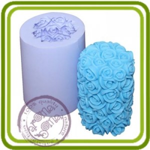 Розы (столбик) - 3D силиконовая форма для мыла, свечей, шоколада, гипса и пр.