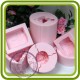 Пион, Роза (ср) - 3D Объемная силиконовая форма для мыла, свечей, гипса, шоколада и пр.