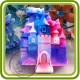 Замок с флагами - 2D силиконовая форма для мыла, свечей, шоколада, гипса и пр.