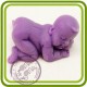 Малыш, младенец ползун - 3D силиконовая форма для мыла, свечей, шоколада, гипса и пр.