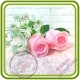 Розы БУТОН 5 букетный - 3D Авторская силиконовая форма для мыла, свечей, шоколада и пр.