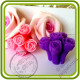 Мелкоцвет Роз Букетный (5 роз на ножке). Авторская 3D силиконовая форма для мыла, свечей, шоколада, гипса и пр.