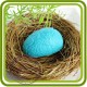 Яйцо ажурное - 2D силиконовая форма для мыла, свечей, шоколада, гипса и пр.
