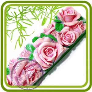 Розы (под нарезку) - силиконовая форма для мыла, свечей, шоколада, гипса и пр.