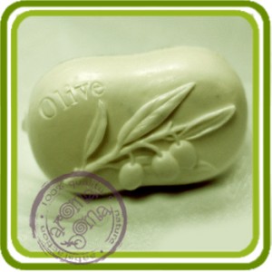 Олива малая - 2D силиконовая форма для мыла, свечей, шоколада, гипса и пр.