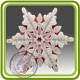 Снежинка 2 - 2D силиконовая форма для мыла, свечей, гипса, шоколада и пр.