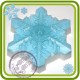Снежинка кристальная -пластиковая форма для мыла 