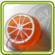 Апельсиновая долька - пластиковaя форма для мыла