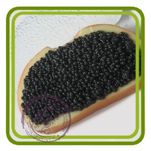 Бутерброд с черной икрой - пластиковая форма для мыла 