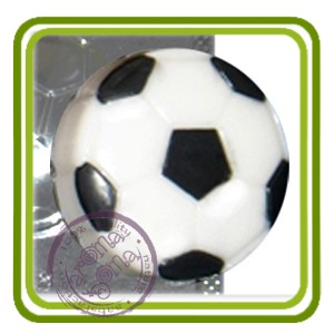 Пластиковая форма для шоколада Футбольный мяч 8,2см