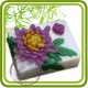 Хризантема Карвинг - 2D силиконовая форма для мыла, свечей, шоколада, гипса и пр.